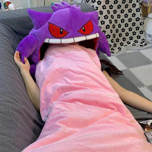 Gengar Big Tongue Pillow Blanket