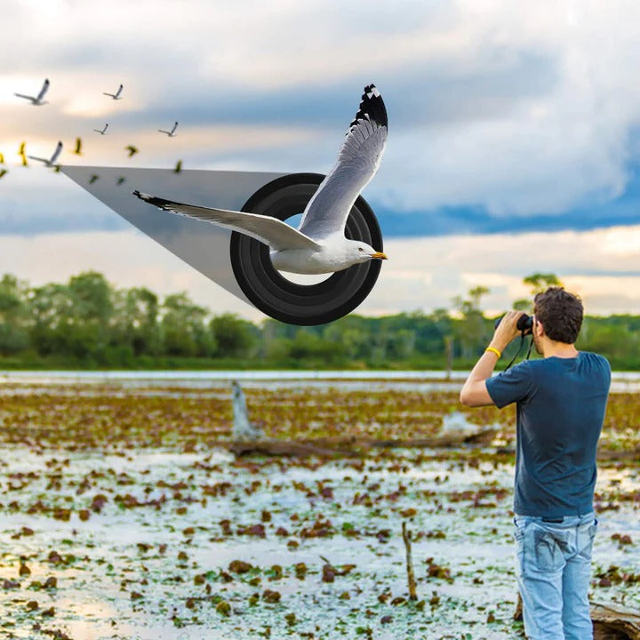 Long-range night vision binoculars