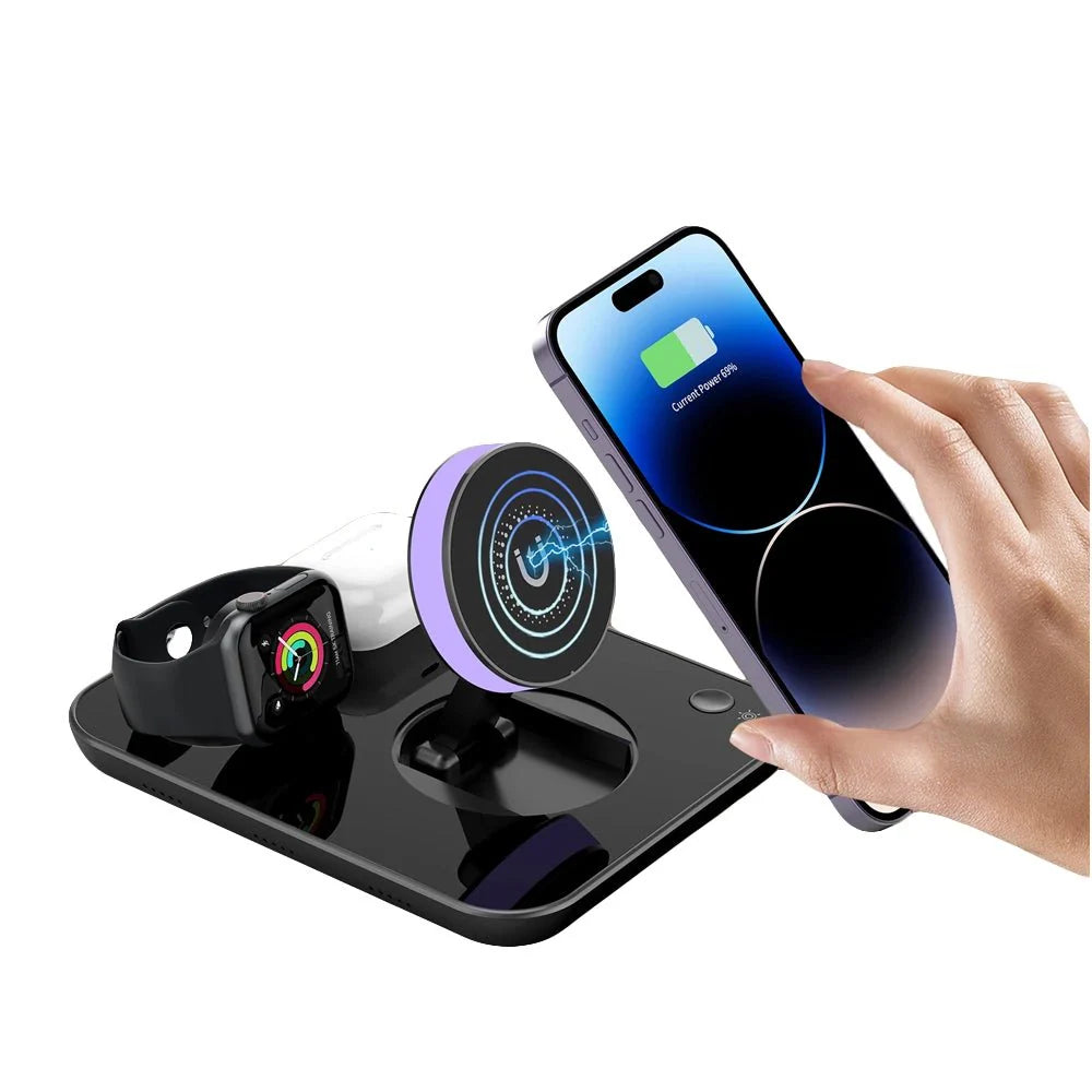 LuminHub ArcStation MagSafe 4 in 1 무선 충전기