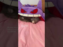 Gengar Big Tongue Pillow Blanket