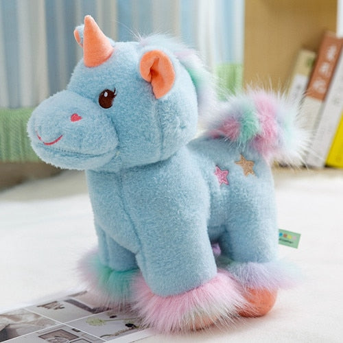 Colorful cuddly unicorns soft toys (25cm)