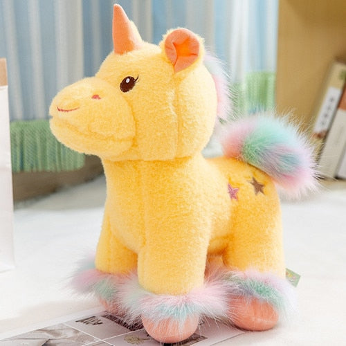 Colorful cuddly unicorns soft toys (25cm)