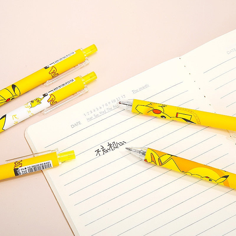 4 pcs.Pokemon Pikachu pen with 0.5 MM tip