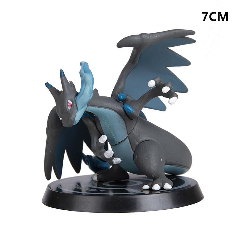 Set of 6 Pokemon figures: Pikachu, Charizard, Turtok, Mewtwo and Bisaflor