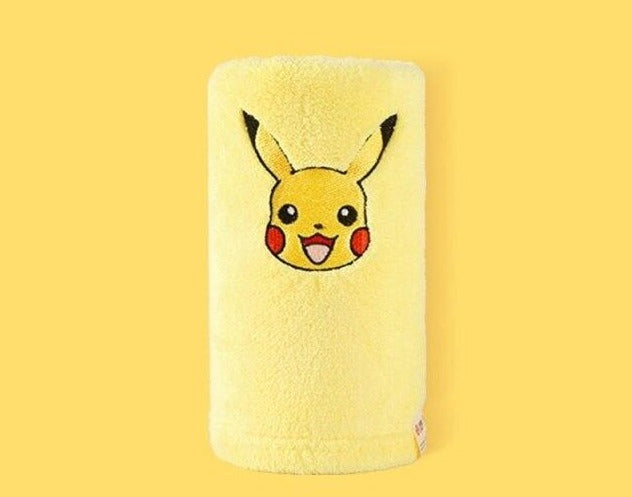 Bath towels with Pokemon Pikachu and other motifs