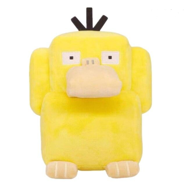 Square Pokemon plushies - Eevee, Pikachu, Enton, Schiggy, Jigglypuff, Bulbasaur in pixel look