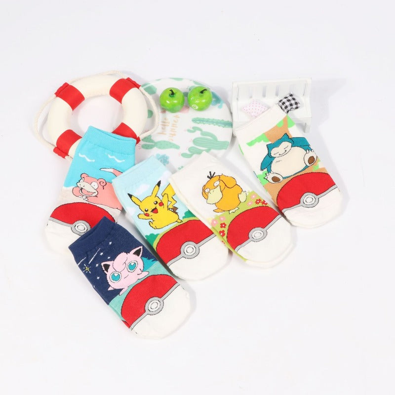 Colorful Pokémon socks, one size