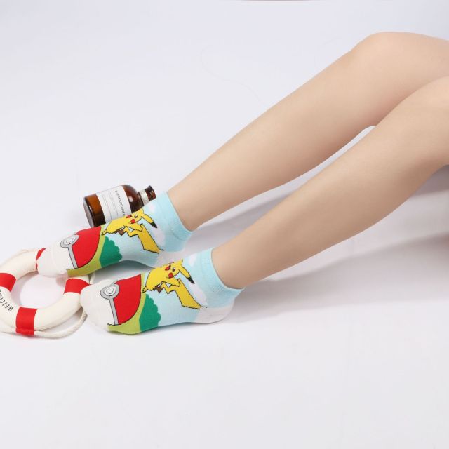 Colorful Pokémon socks, one size
