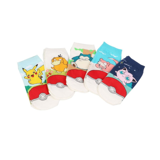 Colorful Pokémon socks, one size