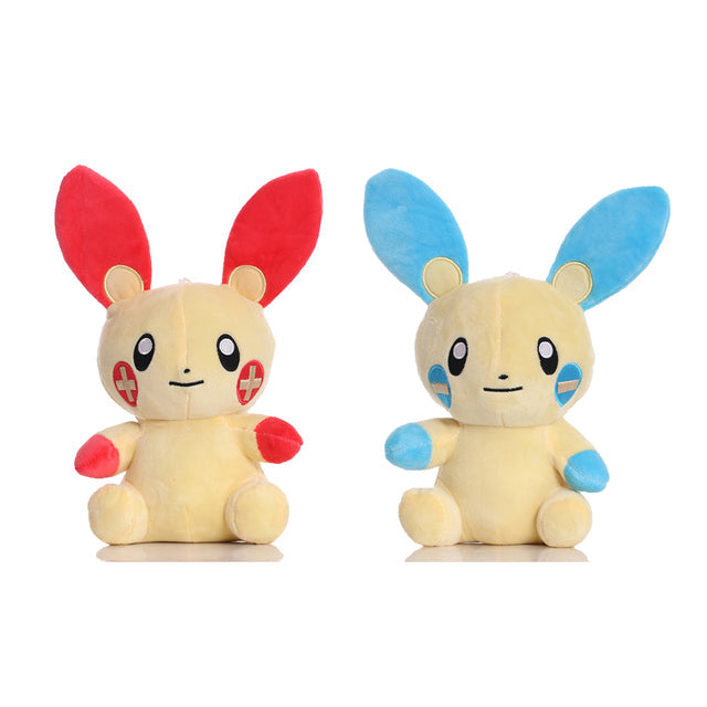 Colorful Pikachu plush toys (approx. 18cm)