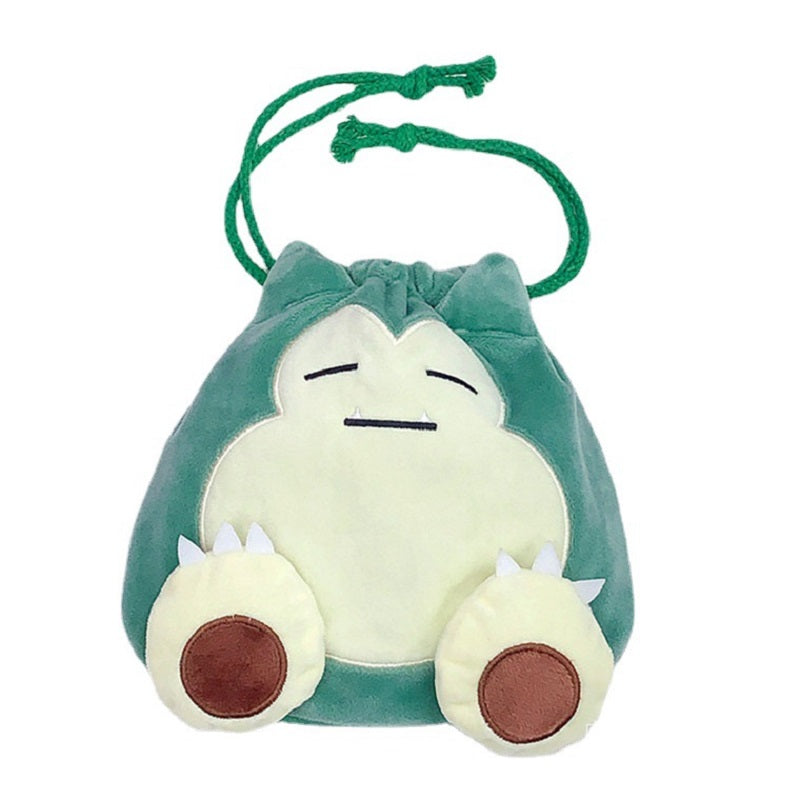 Fluffy Snorlax Relaxo pouch bag