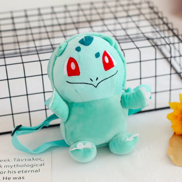 Bulbasaur Bulbasaur, Pikachu, Enton, Charmander Plush Small Bag Backpack