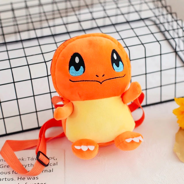 Bulbasaur Bulbasaur, Pikachu, Enton, Charmander Plush Small Bag Backpack