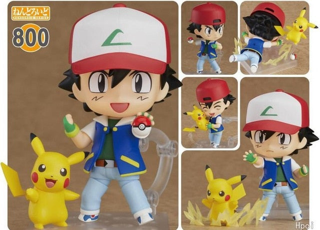 Ash Ketchum & Pikachu Pokemon Figure (approx. 10cm)