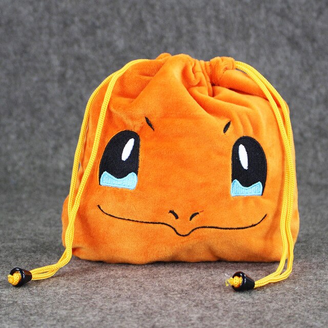 Charmander, Squirtle or Bulbasaur plush bag