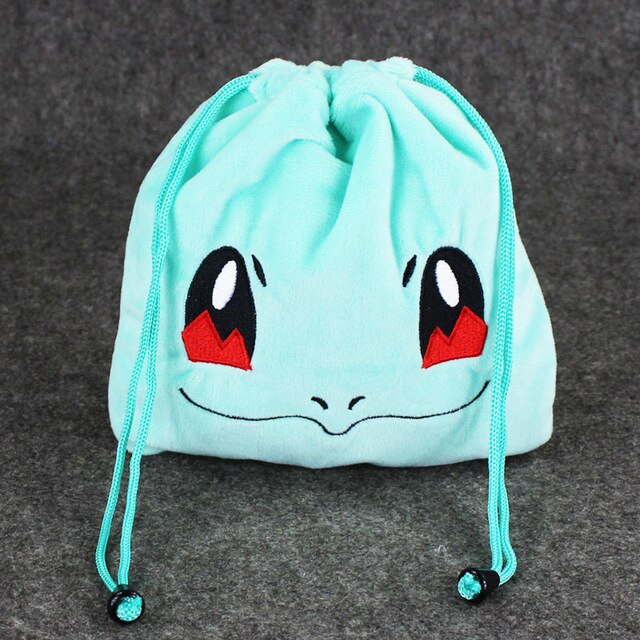 Charmander, Squirtle or Bulbasaur plush bag
