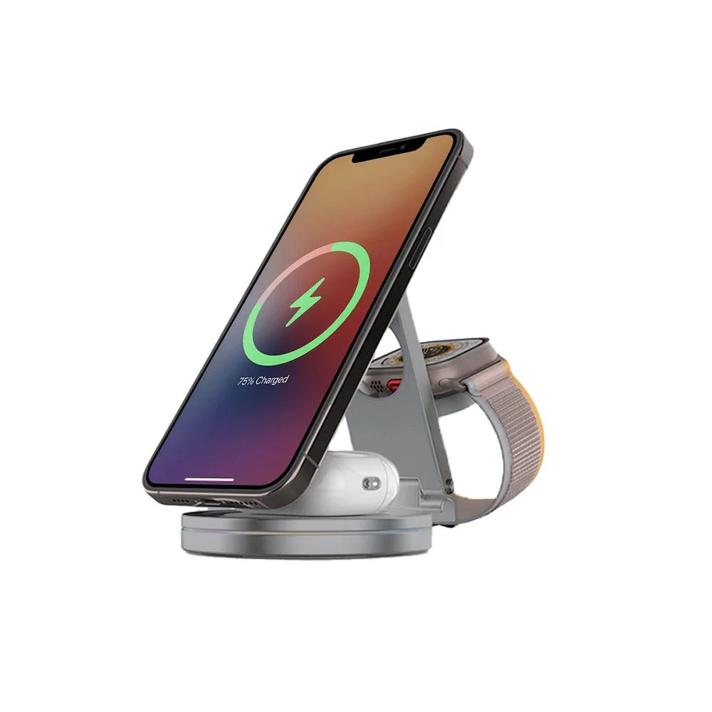 QuantumShift 3 in 1 MagSafe 충전기