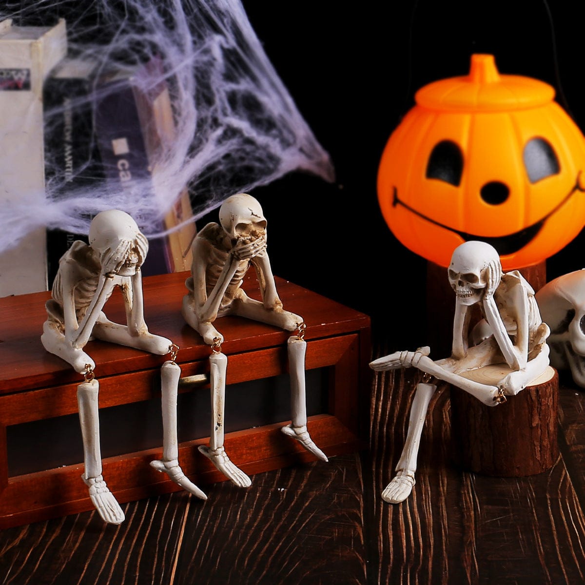 Boneyard Halloween Skeleton Ornaments | Set of 3