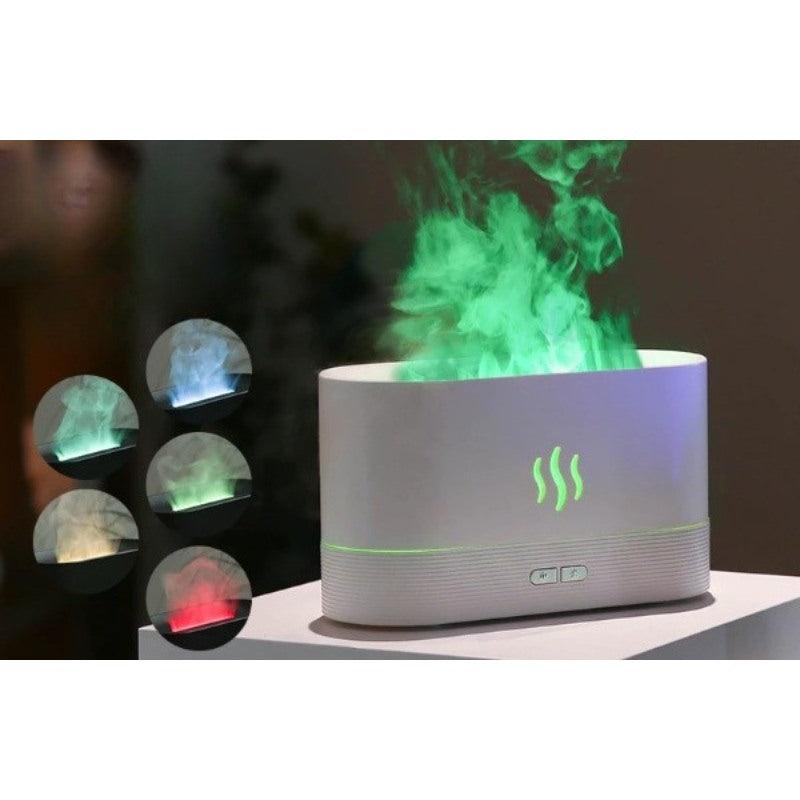 Flame Aroma Diffuser With Organic Essential Oil Set