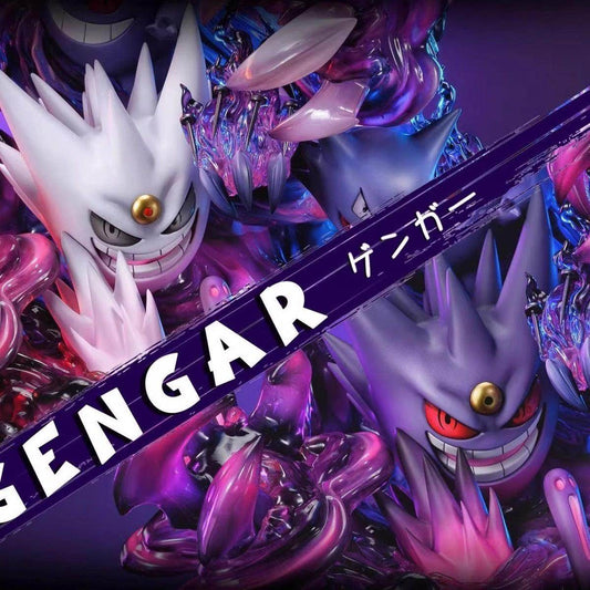 Fantasy studio Gengar Family Resin Statue Painted Collection - ishowghost