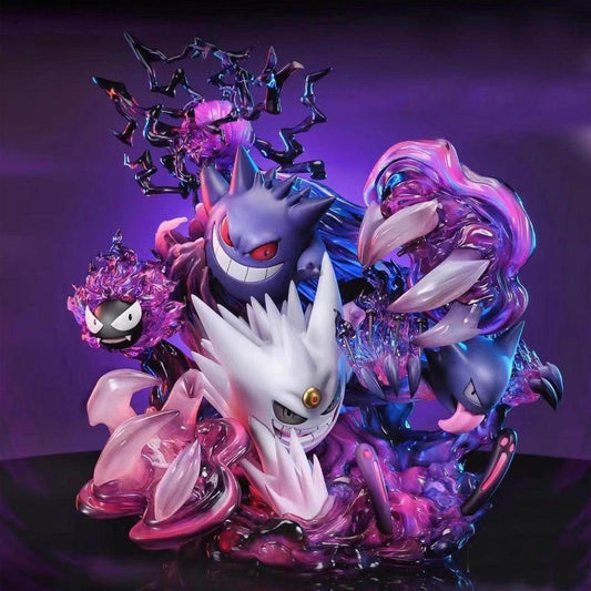 Fantasy studio Gengar Family Resin Statue Painted Collection - ishowghost