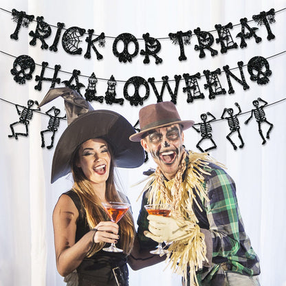 Greetreat Set of 3 Happy Halloween Trick or Treat Banners