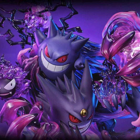 Fantasy studio Gengar Family Resin Statue Painted Collection - ishowghost