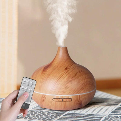 500ml Aromatherapy Wood Oil Diffuser For Stylish And Functional