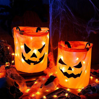 Pumpglow Halloween Pumpkin Buckets with LED lights | BUY 1 GET 1 FREE (2PCS)