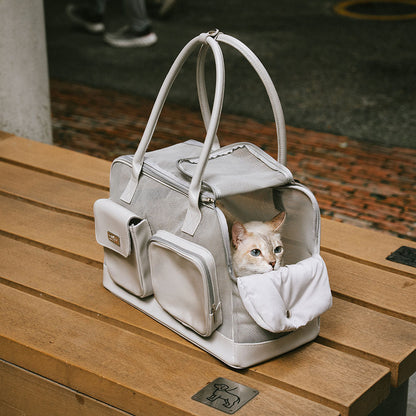 Lightweight Breathable Mesh Safe Pet Carrier - Urban Ease
