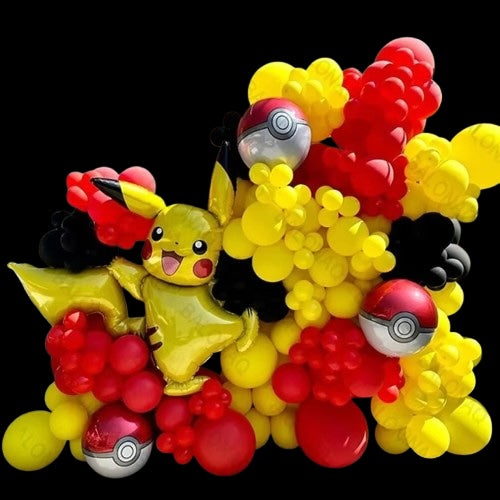 106 pcs Pokemon Pikachu balloons for birthday, party etc.