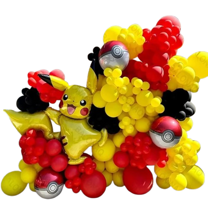 106 pcs Pokemon Pikachu balloons for birthday, party etc.