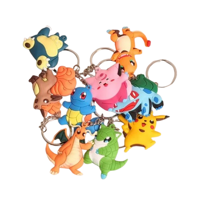 10 pcs. Pokemon keychains in a value set
