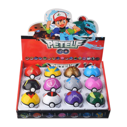 Set of 12 Pokemon Pokeballs (approx. 4.8cm)