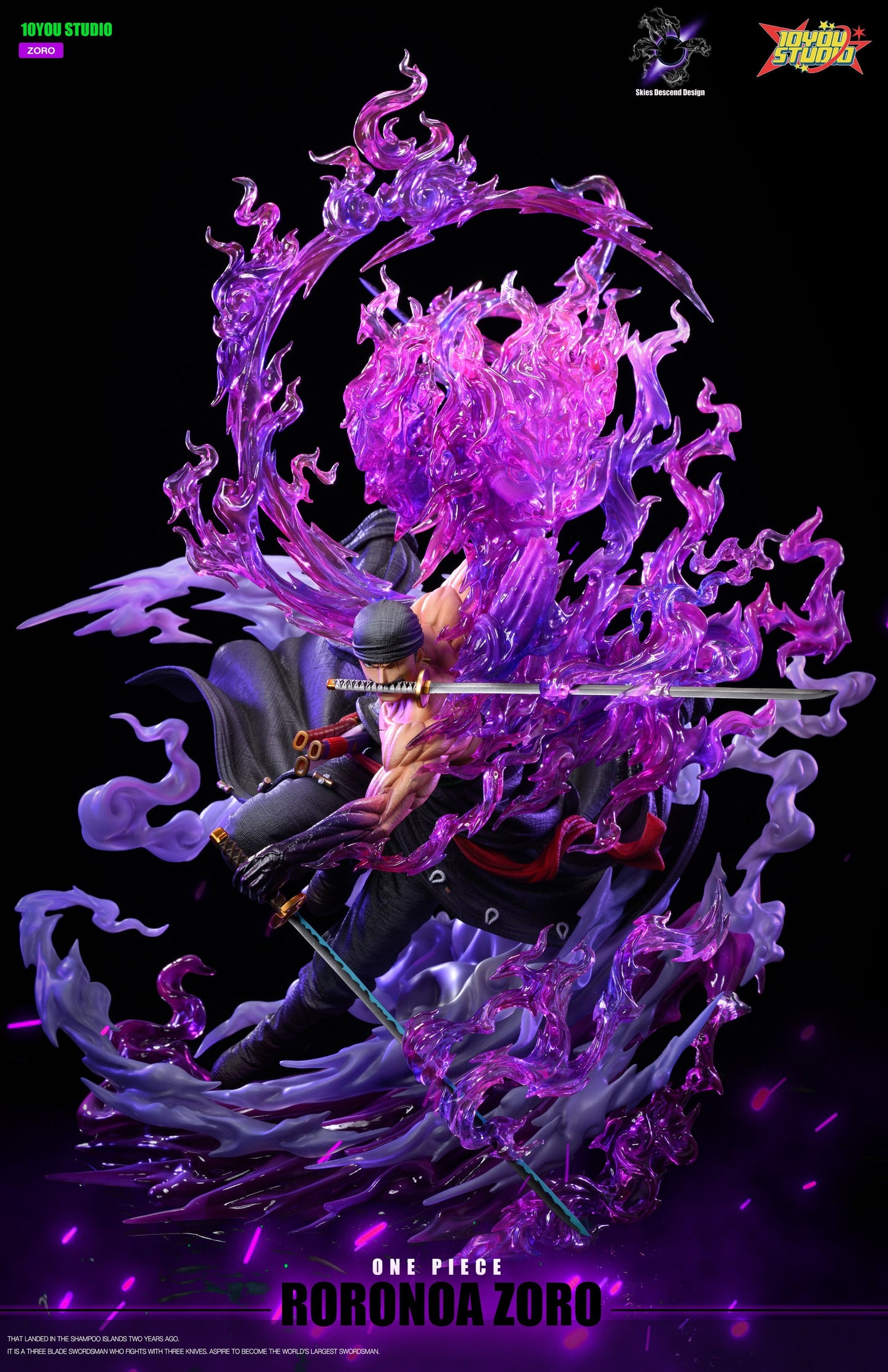 One Piece - Roronoa Zoro | 1:6 Resin Statue | von Skies Descend & 10YOU Studios