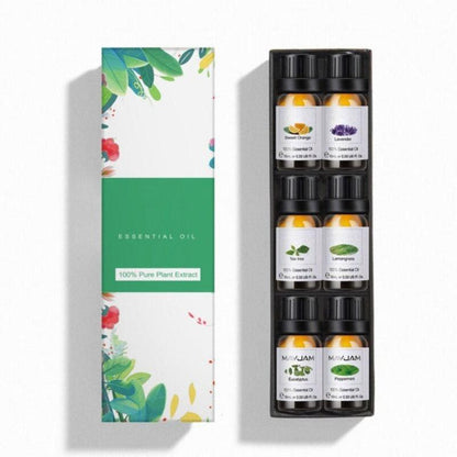10ml Essential Oils Gift Set of 6 Pieces Premium Quality Oils