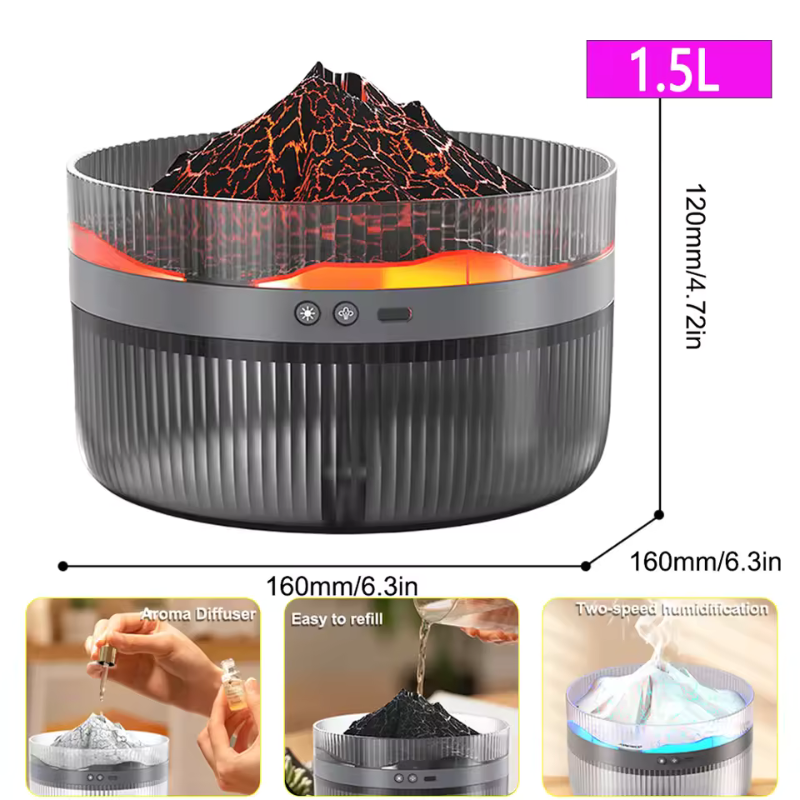 Portable Aroma Humidifier With A Customizable Timer