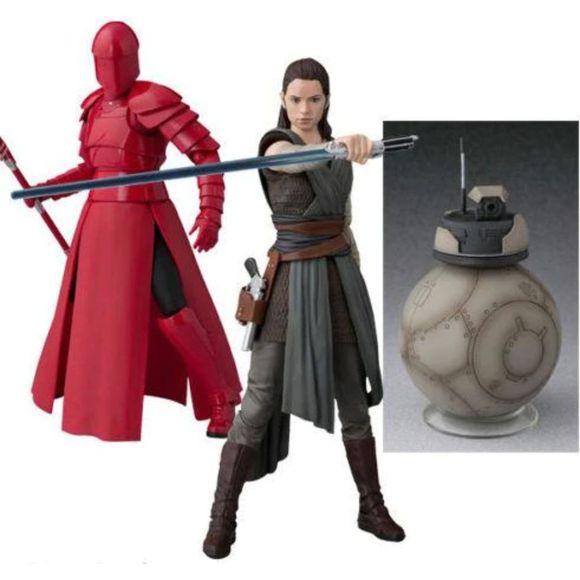 Bandai S.H. Figuarts Star Wars Last Jedi BB-4 Rey Praetorian Guard Figure Set