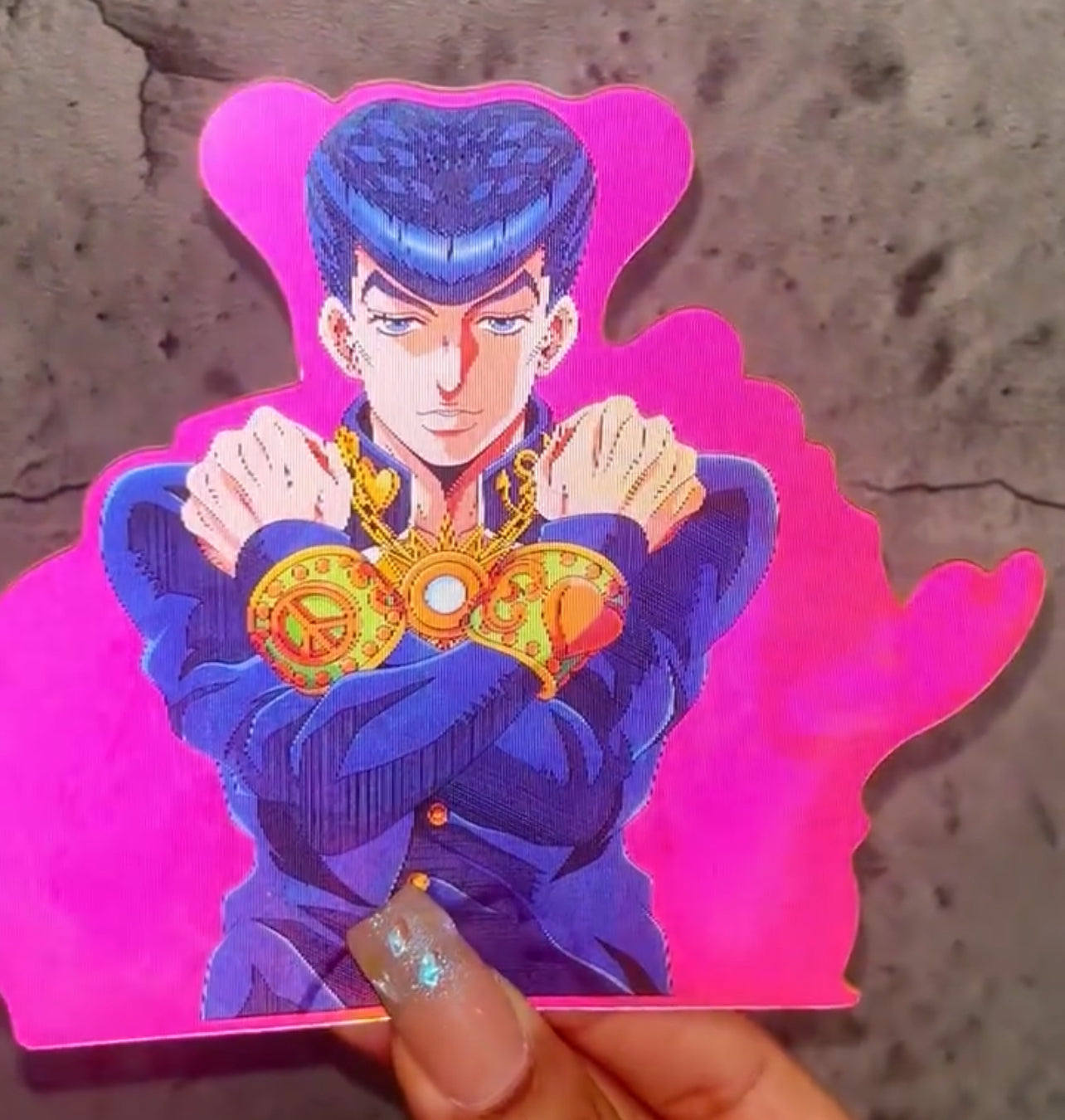 JoJo's Bizarre Adventure Rotating Sticker