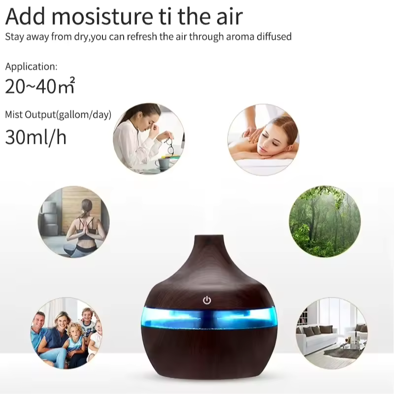 Electric Aroma Air Diffuser - Humidifier For Indoor Air Purification
