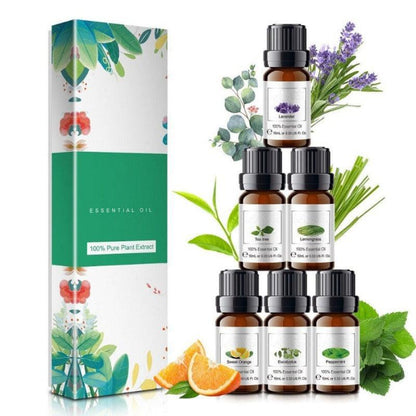 10ml Essential Oils Gift Set of 6 Pieces Premium Quality Oils