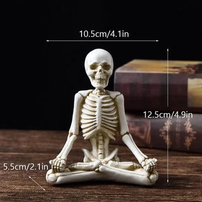 Skellpose Set of 4 Halloween Yoga Skull Skeletons
