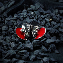 JOJO: Sweet and spicy girl style heart-shaped cloisonné earrings