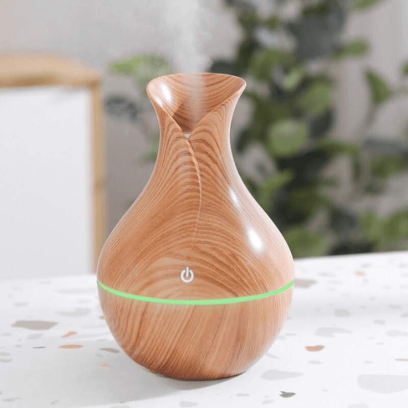 130ml Mini USB Aromatherapy Diffuser With Quiet Wood Grain