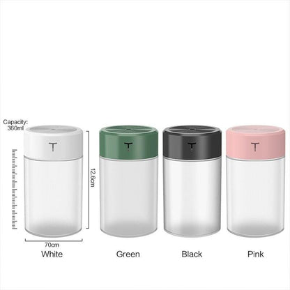 USB Air Humidifier With Night Light For 360ml Portable Diffuser