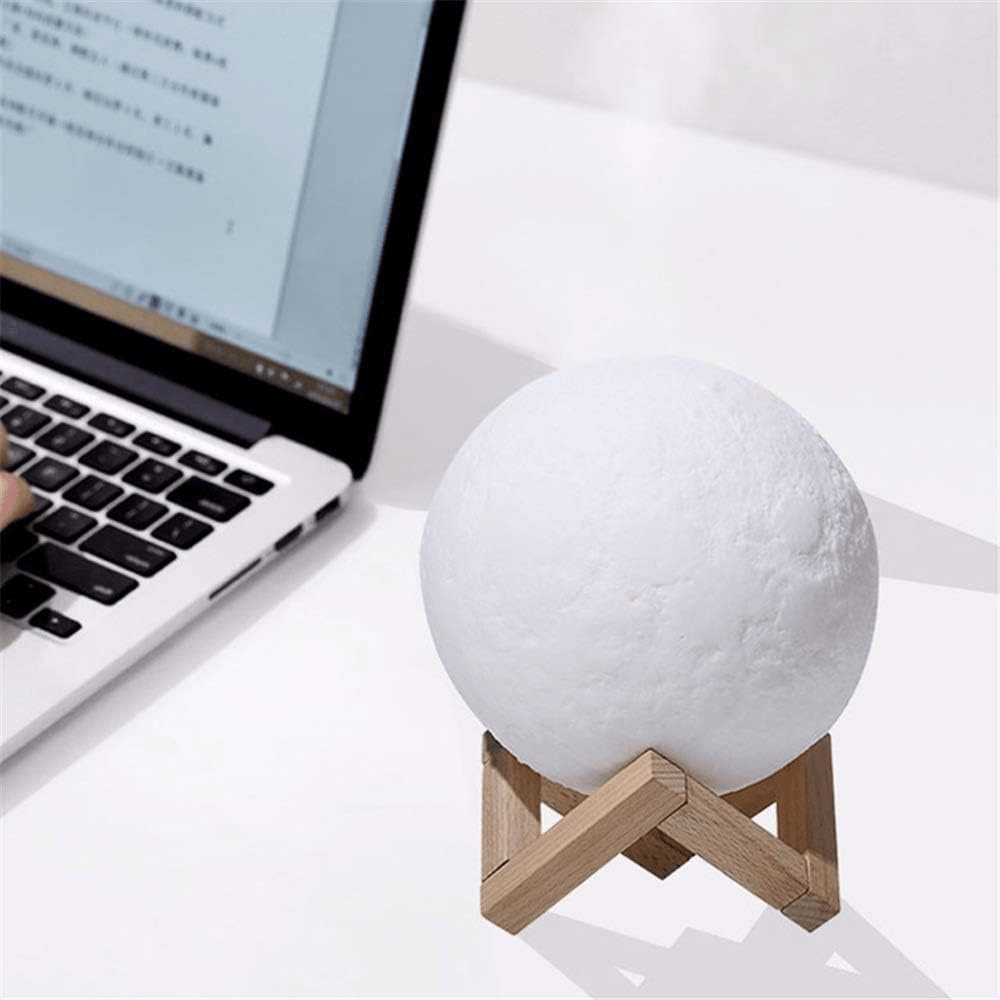 Moon Lamp Wooden Stand