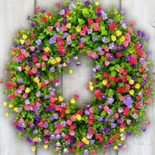 Farmhouse Colorful Cottage Wreath