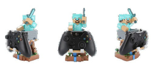 [Minecraft] "Steve" R.E.S.T Diamond Armor EXG Cable Guys Controller & Phone Stand