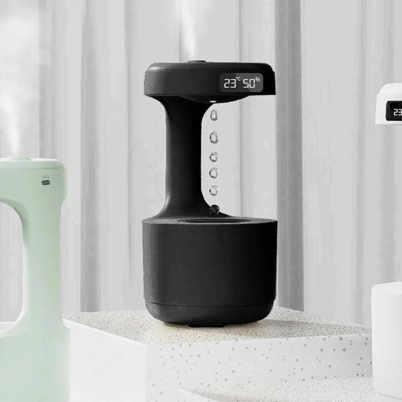 Air Levitating Humidifier With Floating Drops And 12Hour Runtime