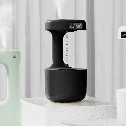 Air Levitating Humidifier With Floating Drops And 12Hour Runtime
